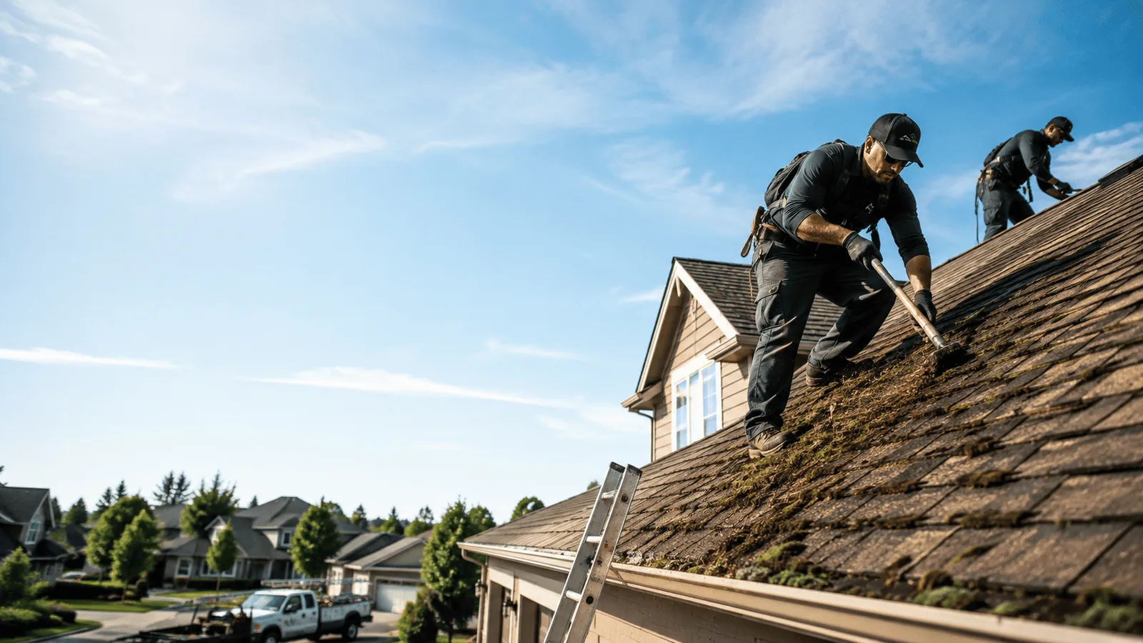 Roof Moss Removal in Harmony, MN near me